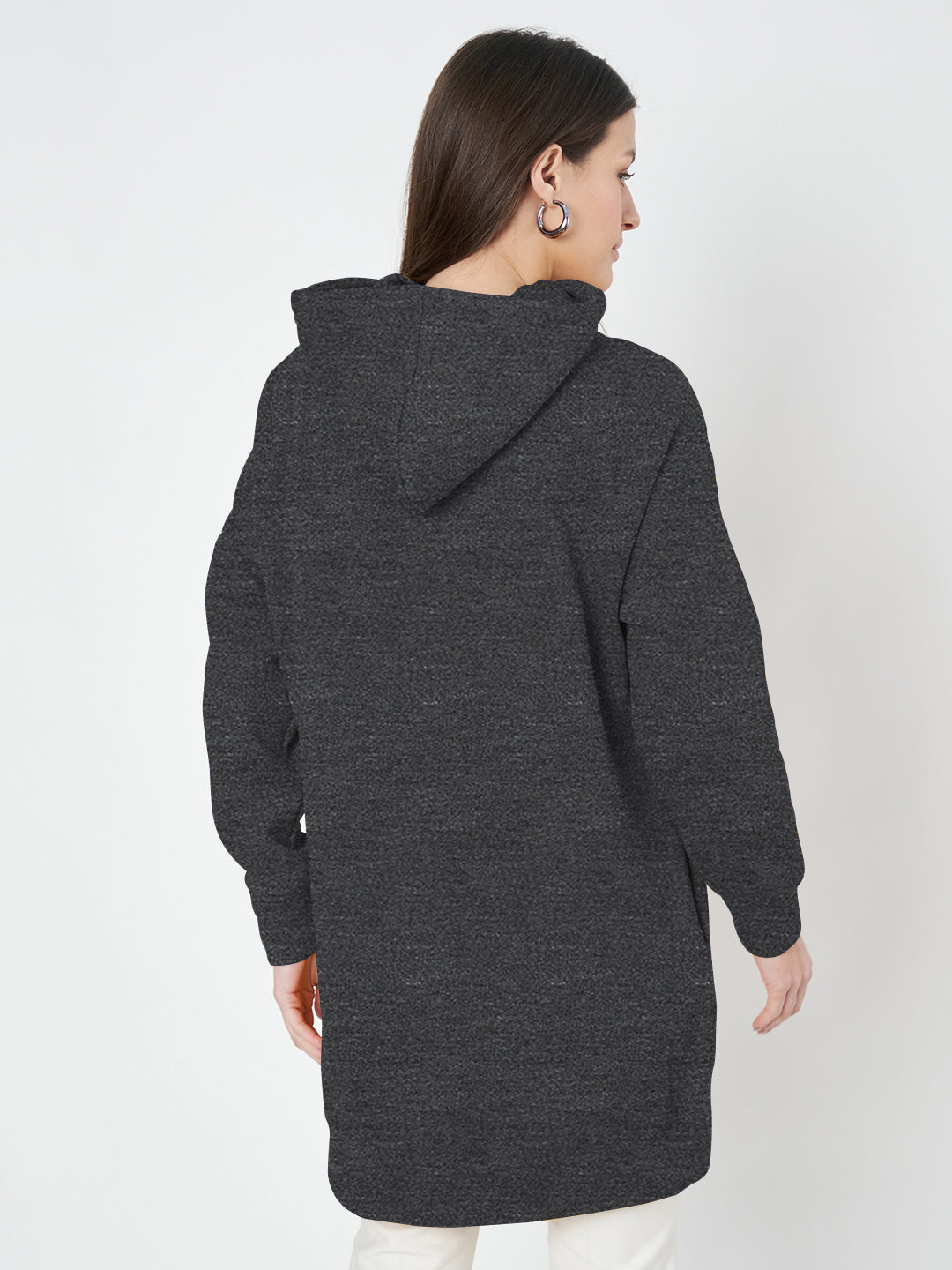 Hooded Longline Sweatshirt