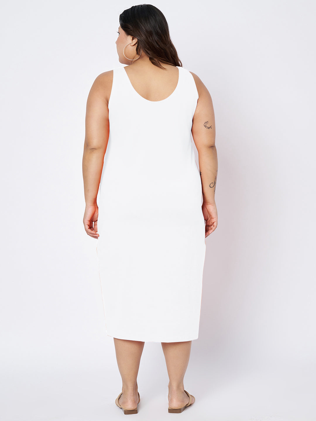 Plus Size Sheath Midi Dress