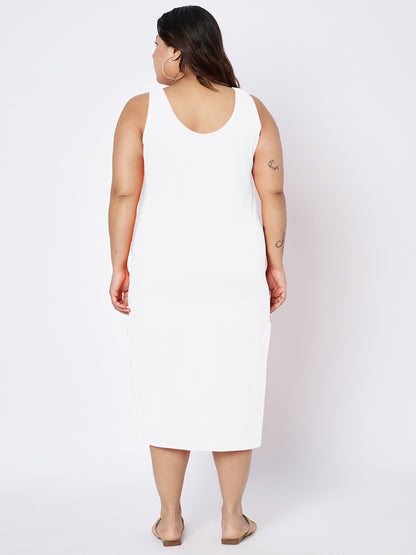 Plus Size Sheath Midi Dress