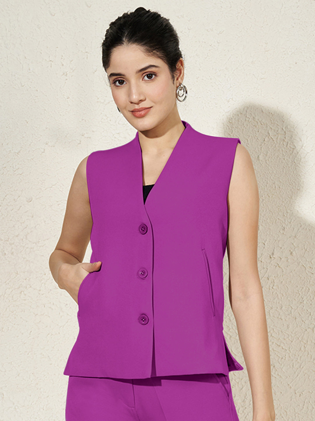 V Neck Waistcoat
