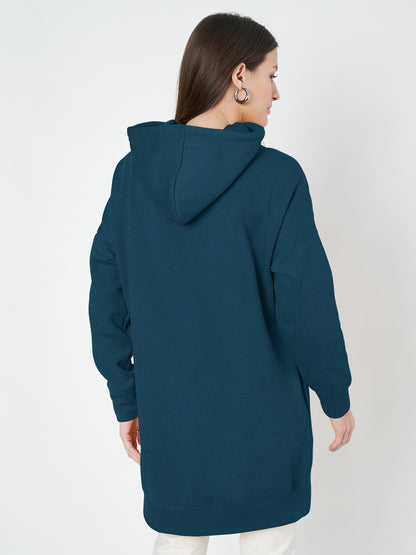 Hooded Longline Sweatshirt
