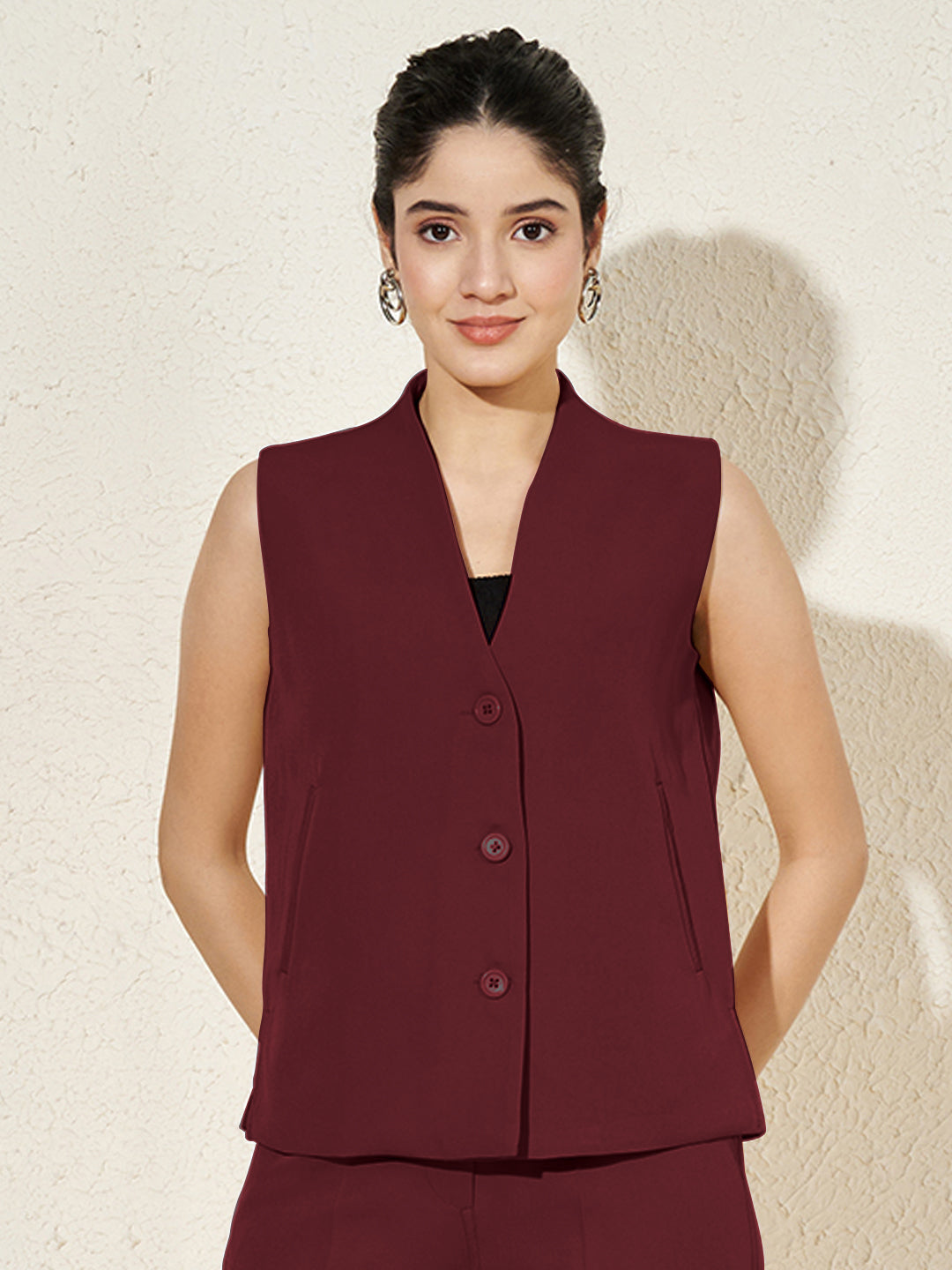 V Neck Waistcoat