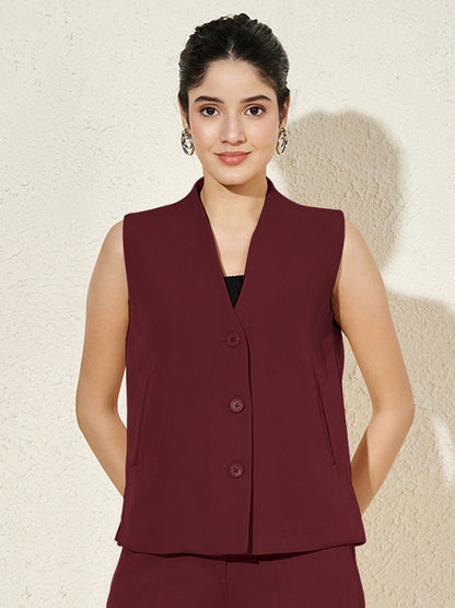 V Neck Waistcoat