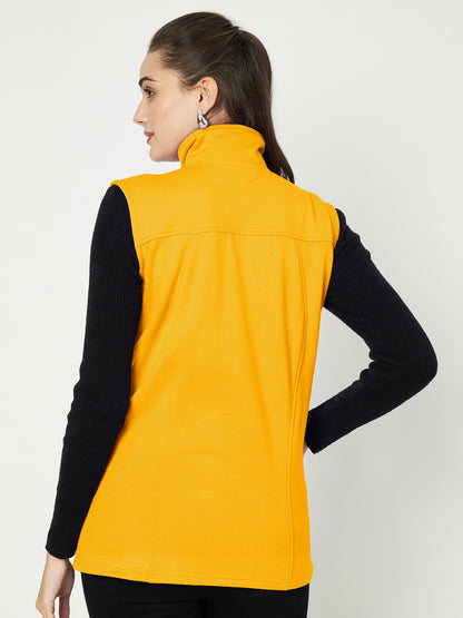 Mock Collar Fleece Tailored Jacket