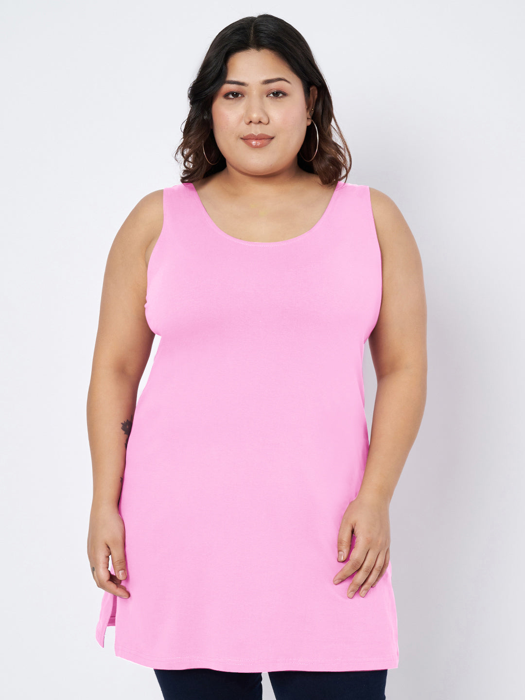 Plus Size Cotton Slip