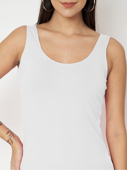 BRINNS Women Scoop Neck Sleeveless bodycon Mini Dress