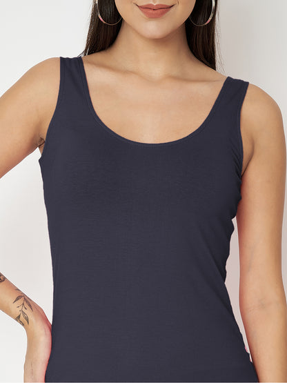 BRINNS Women Scoop Neck Sleeveless bodycon Mini Dress