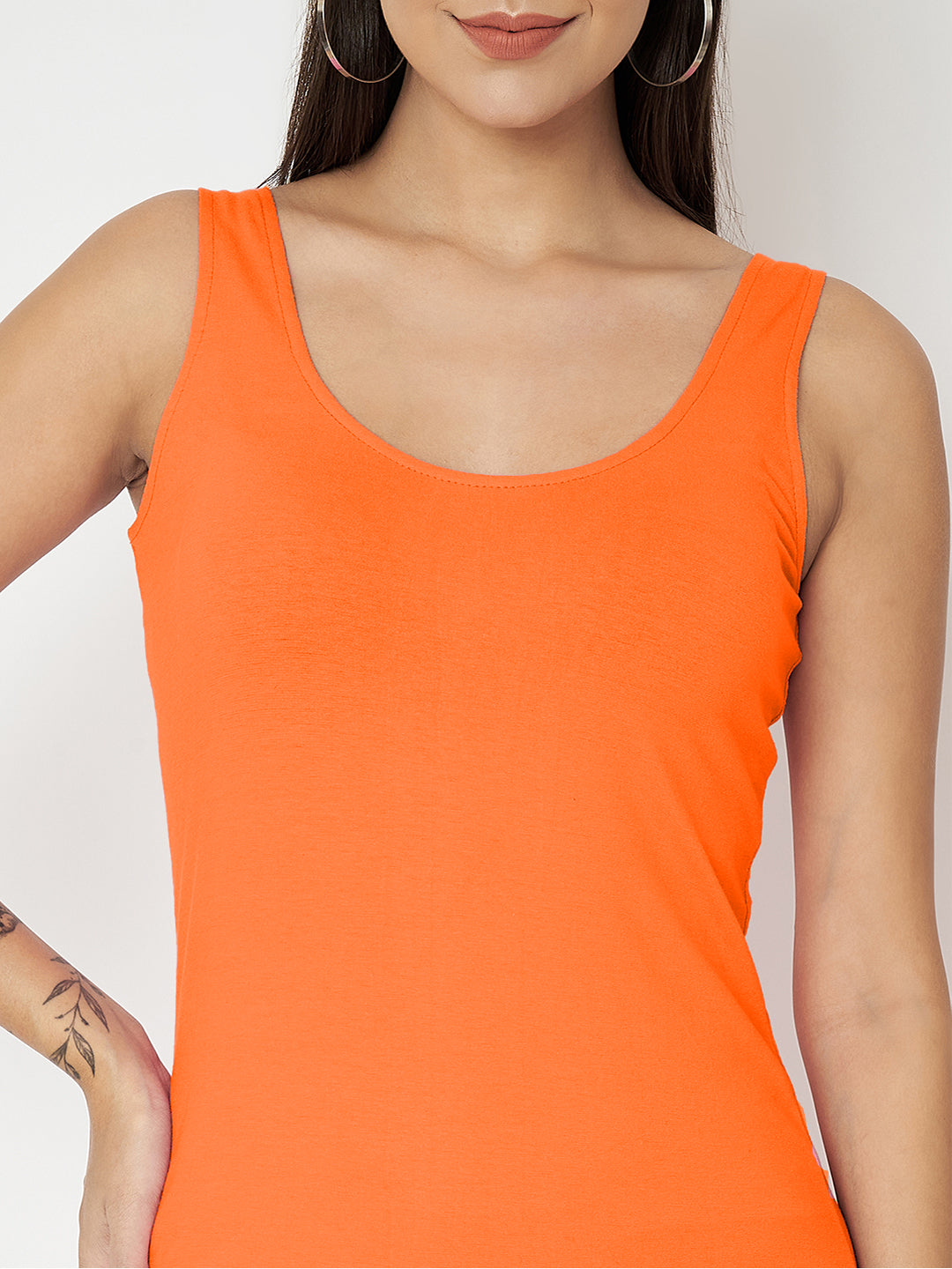 BRINNS Women Scoop Neck Sleeveless bodycon Mini Dress