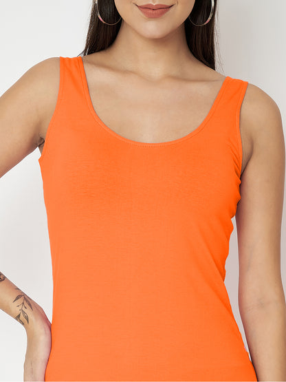 BRINNS Women Scoop Neck Sleeveless bodycon Mini Dress
