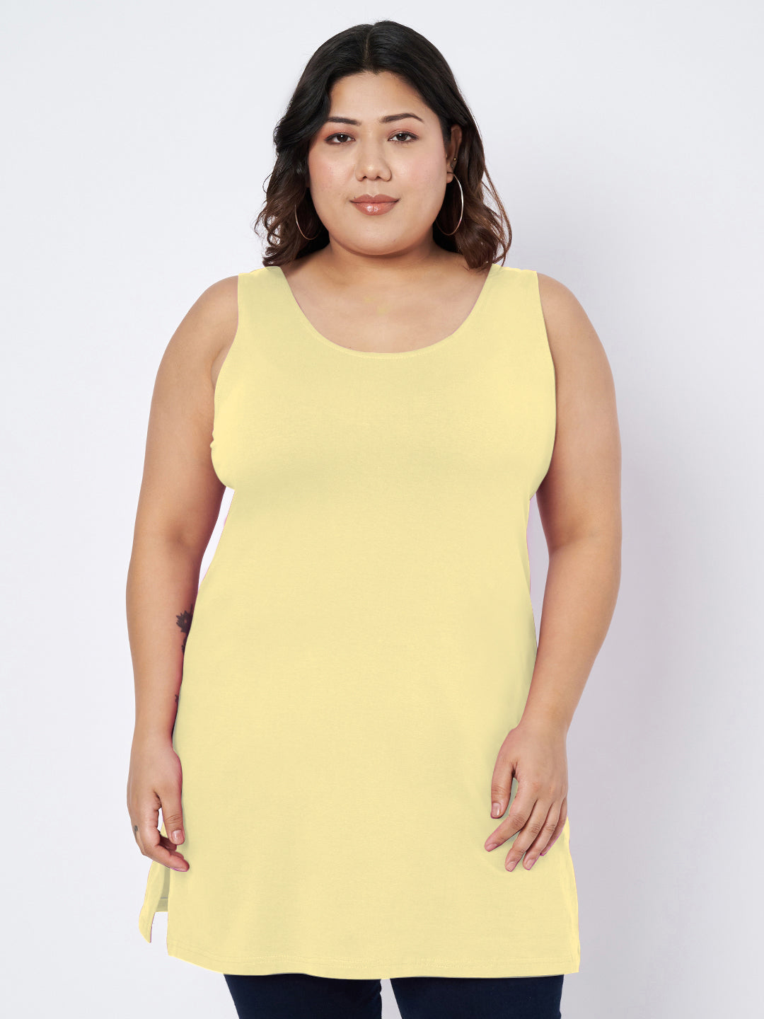 Plus Size Cotton Slip