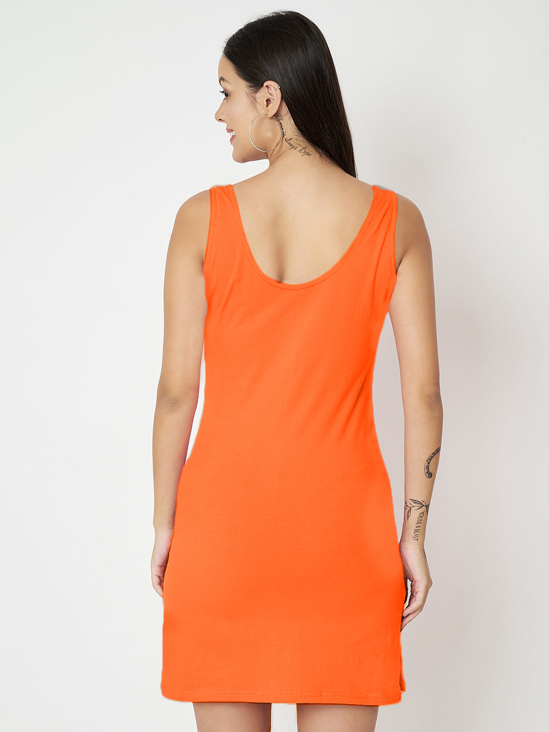 BRINNS Women Scoop Neck Sleeveless bodycon Mini Dress