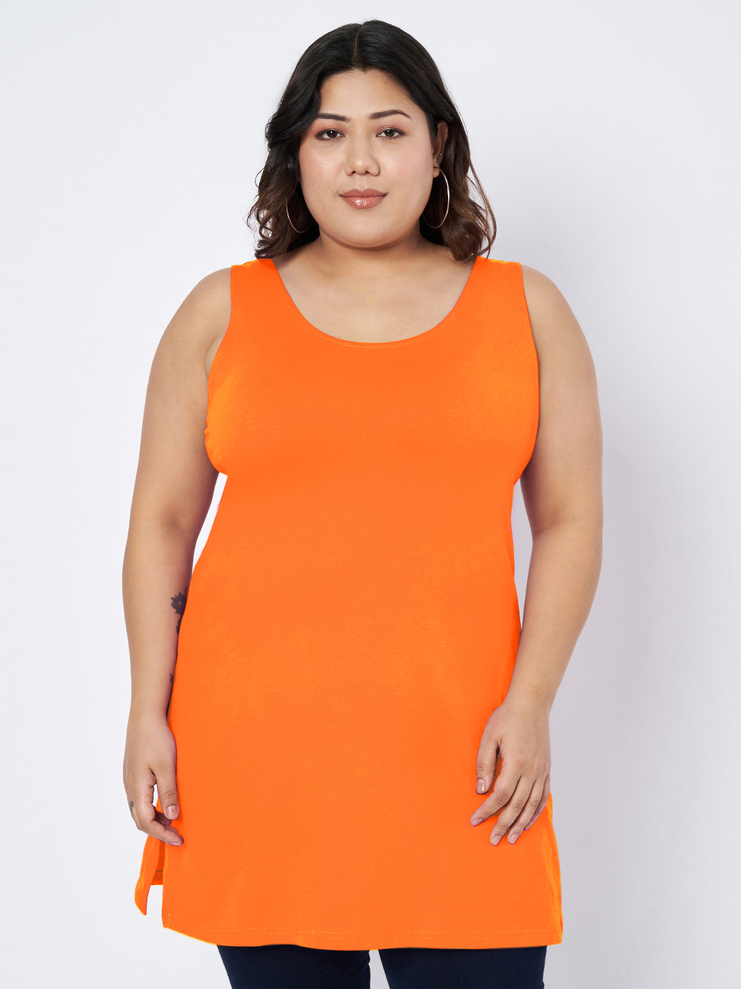Plus Size Cotton Slip