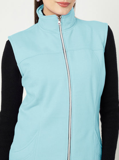 Mock Collar Fleece Tailored Jacket