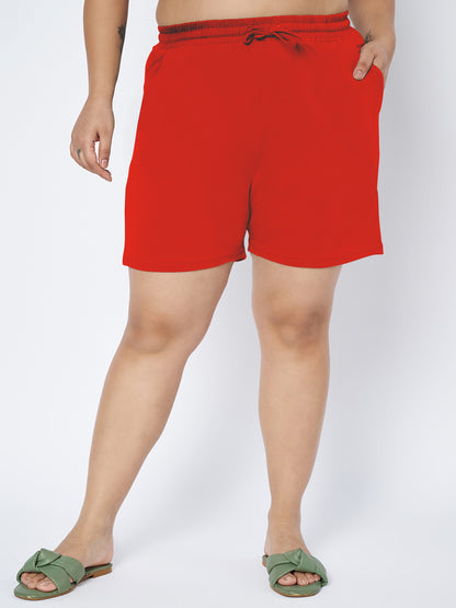 Plus Size Cotton Shorts