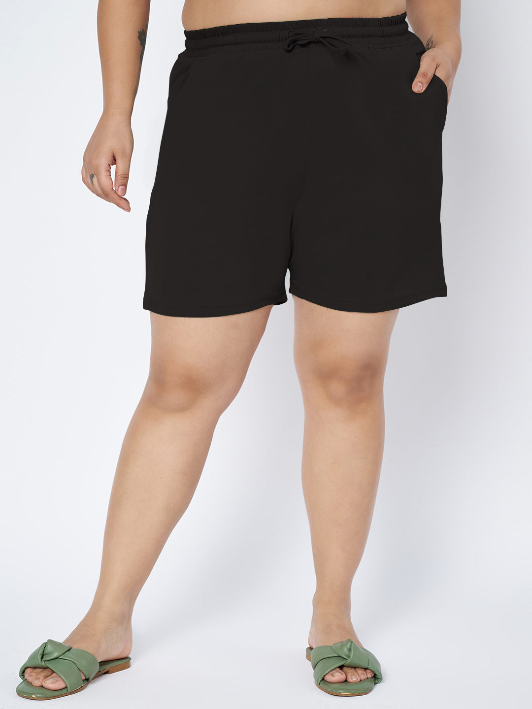 Plus Size Cotton Shorts