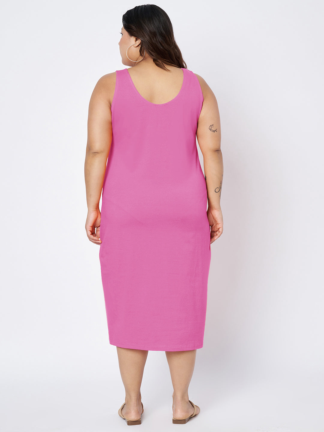Plus Size Sheath Midi Dress