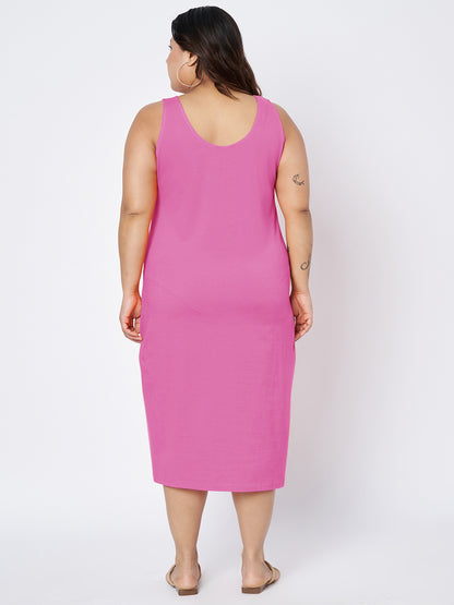 Plus Size Sheath Midi Dress