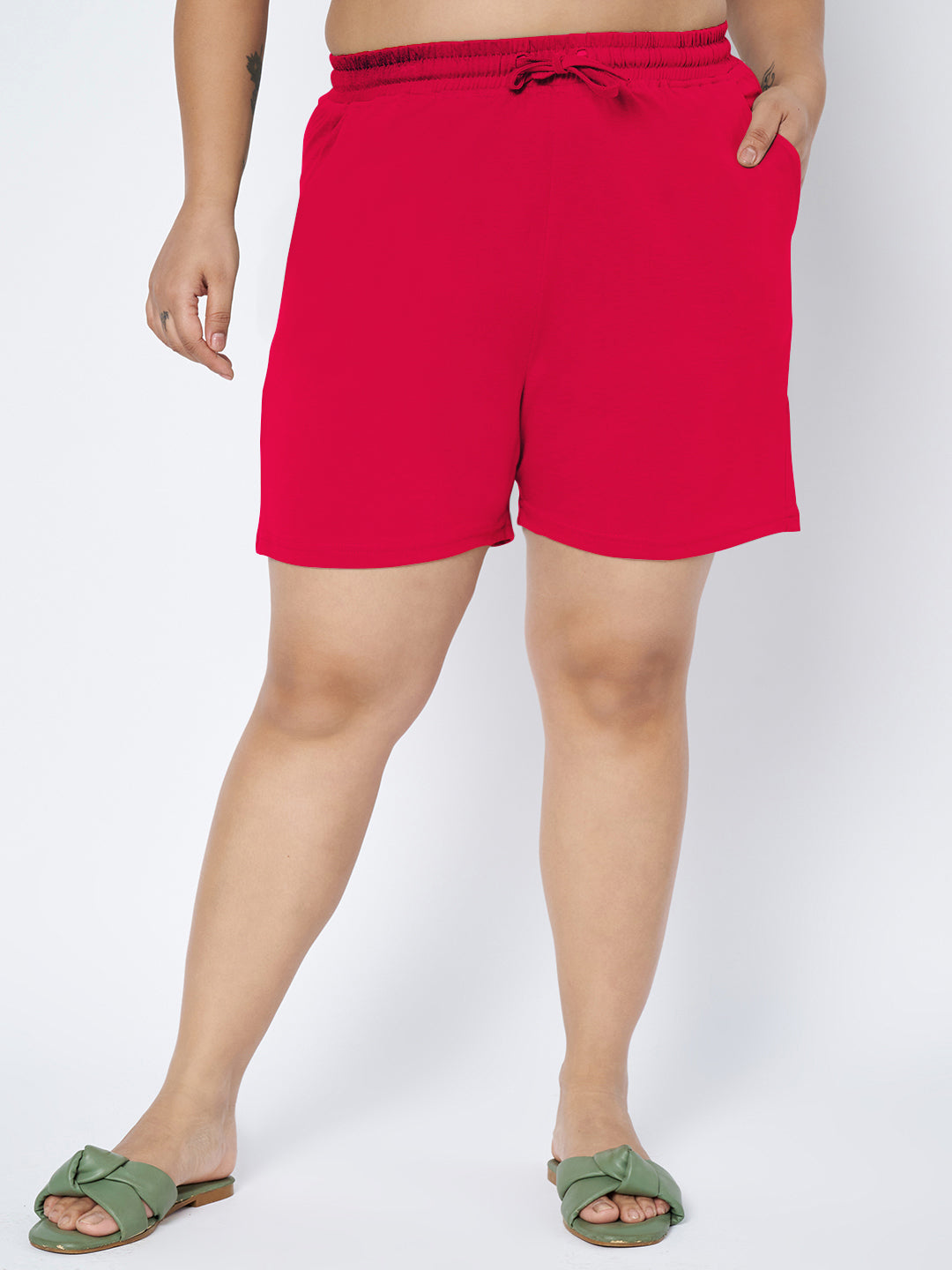 Plus Size Cotton Shorts