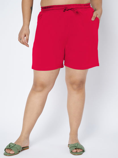 Plus Size Cotton Shorts