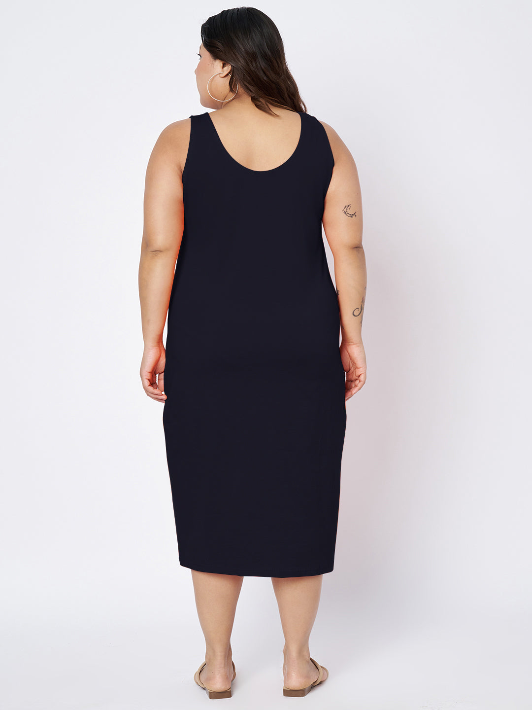 Plus Size Sheath Midi Dress