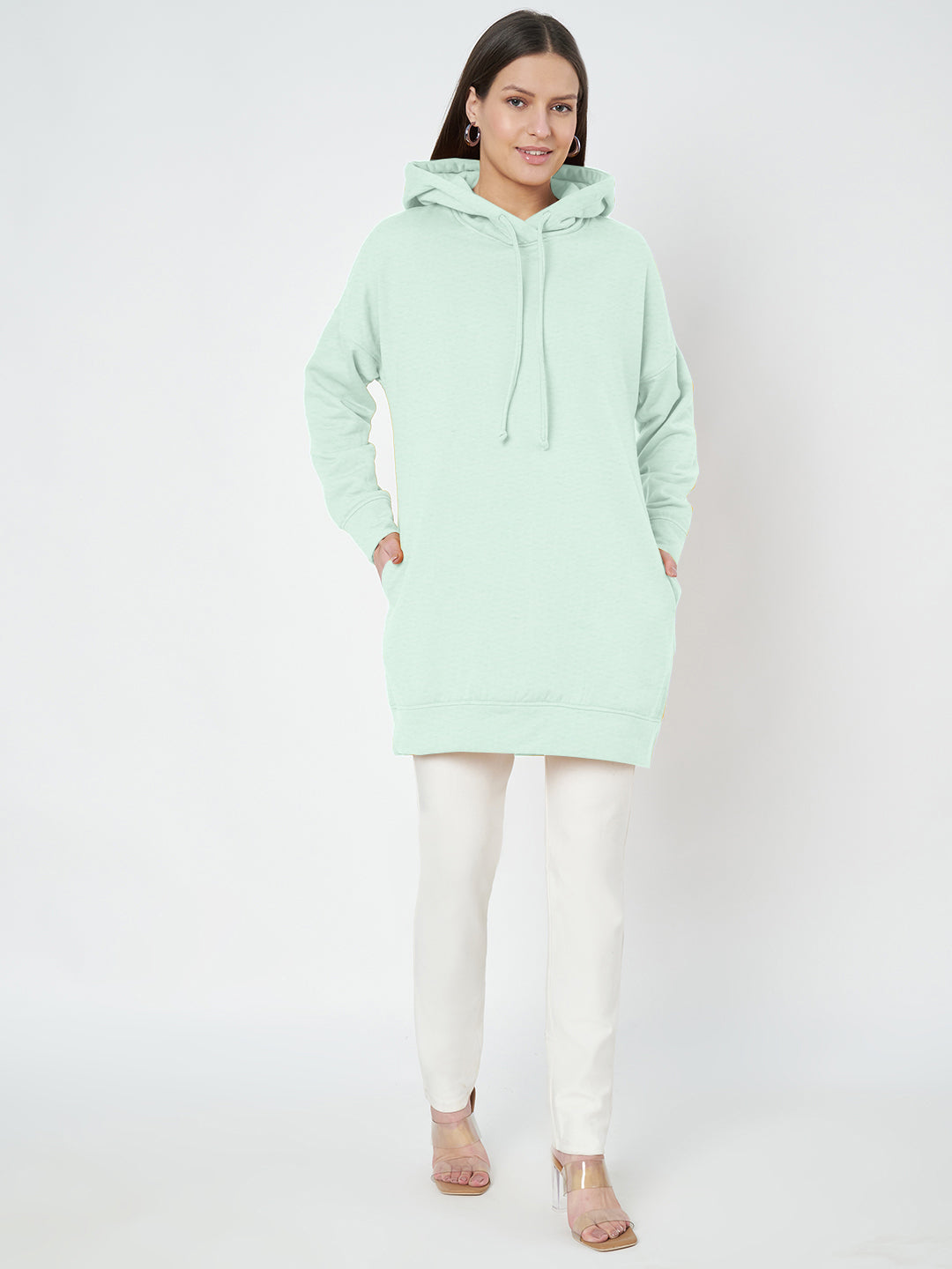 Hooded Longline Sweatshirt