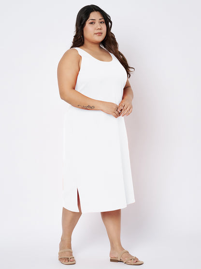 Plus Size Sheath Midi Dress
