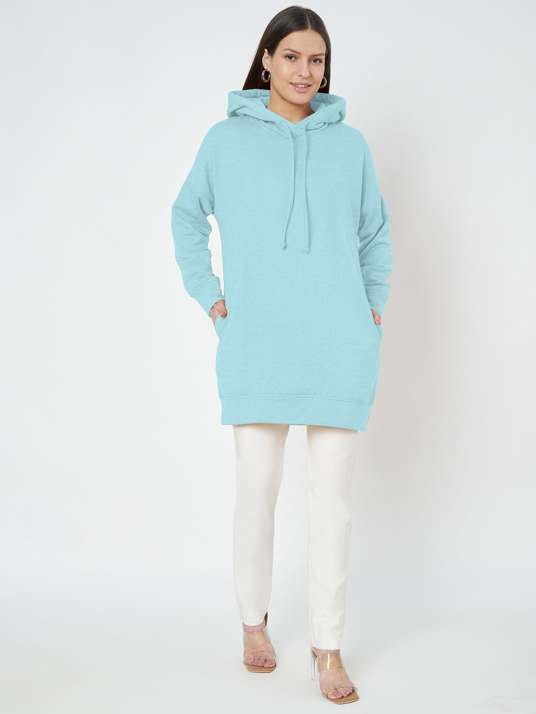 Hooded Longline Sweatshirt