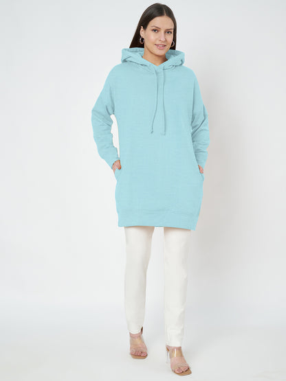 Hooded Longline Sweatshirt