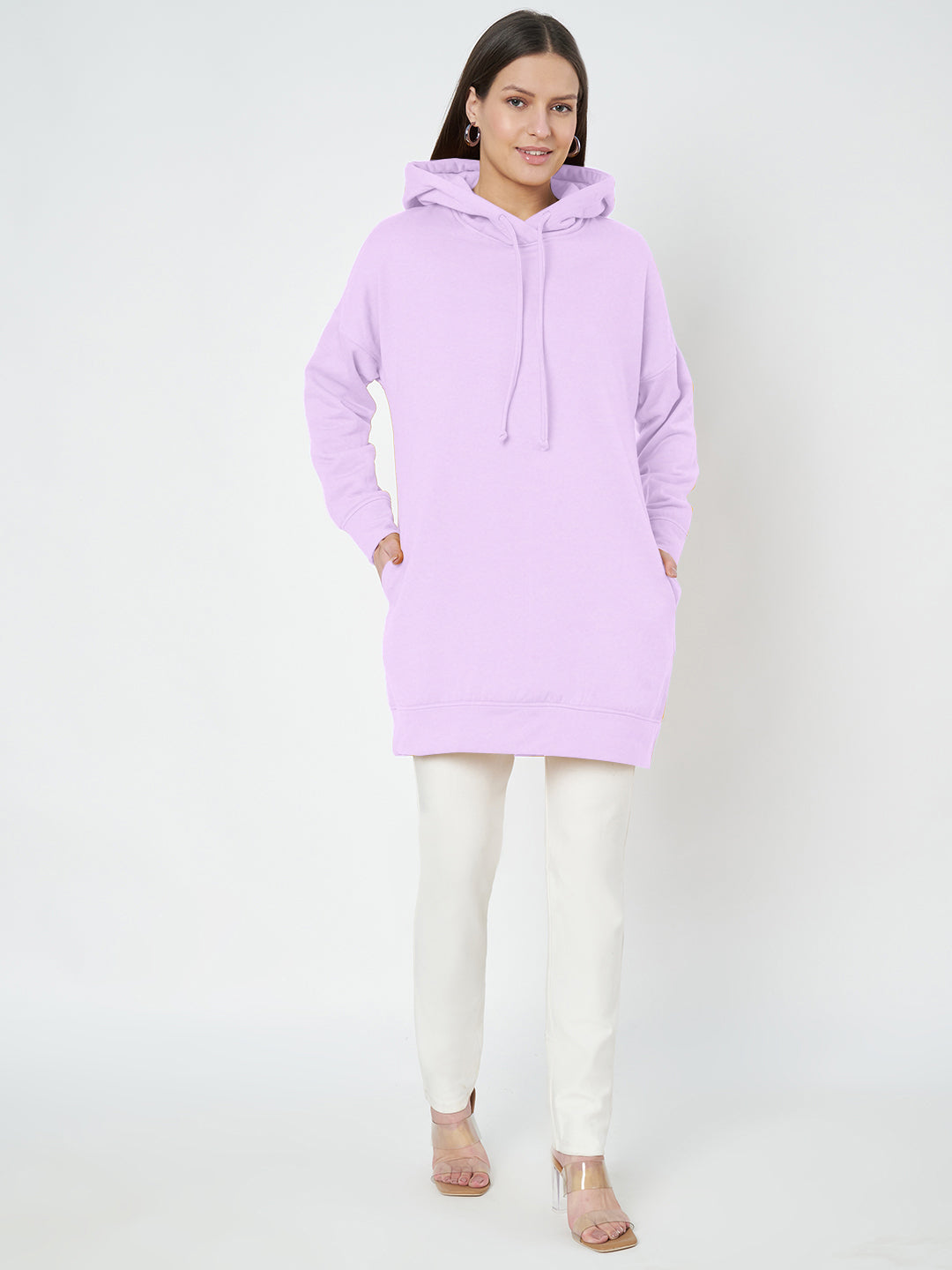 Hooded Longline Sweatshirt