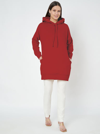Hooded Longline Sweatshirt