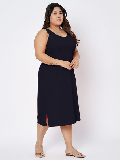 Plus Size Sheath Midi Dress