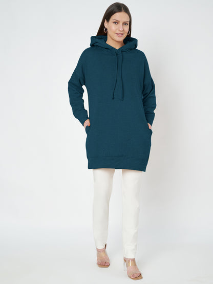 Hooded Longline Sweatshirt