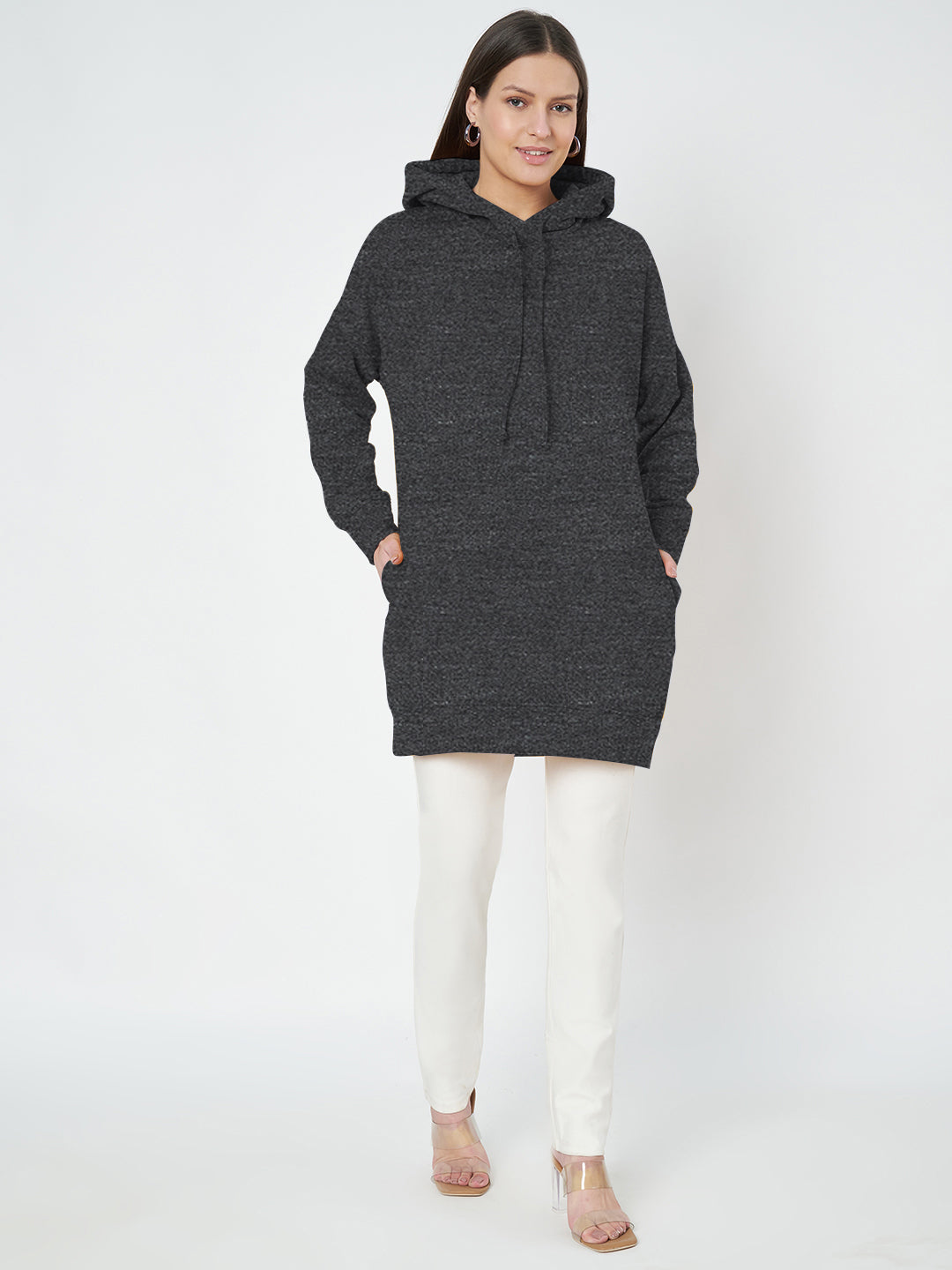 Hooded Longline Sweatshirt