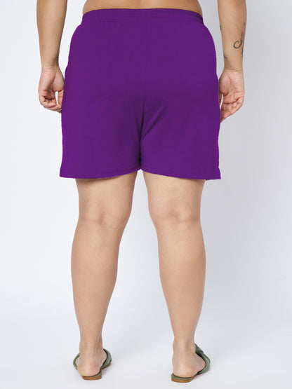 Plus Size Cotton Shorts