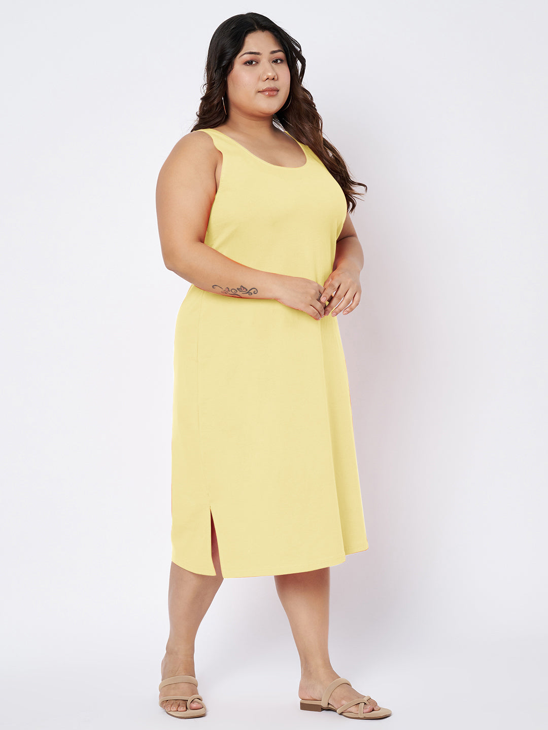 Plus Size Sheath Midi Dress
