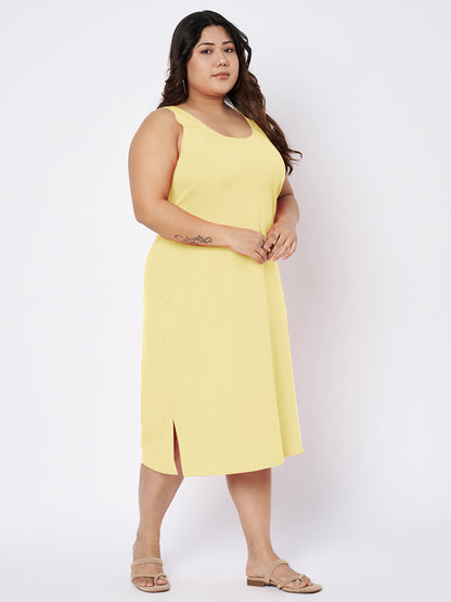 Plus Size Sheath Midi Dress