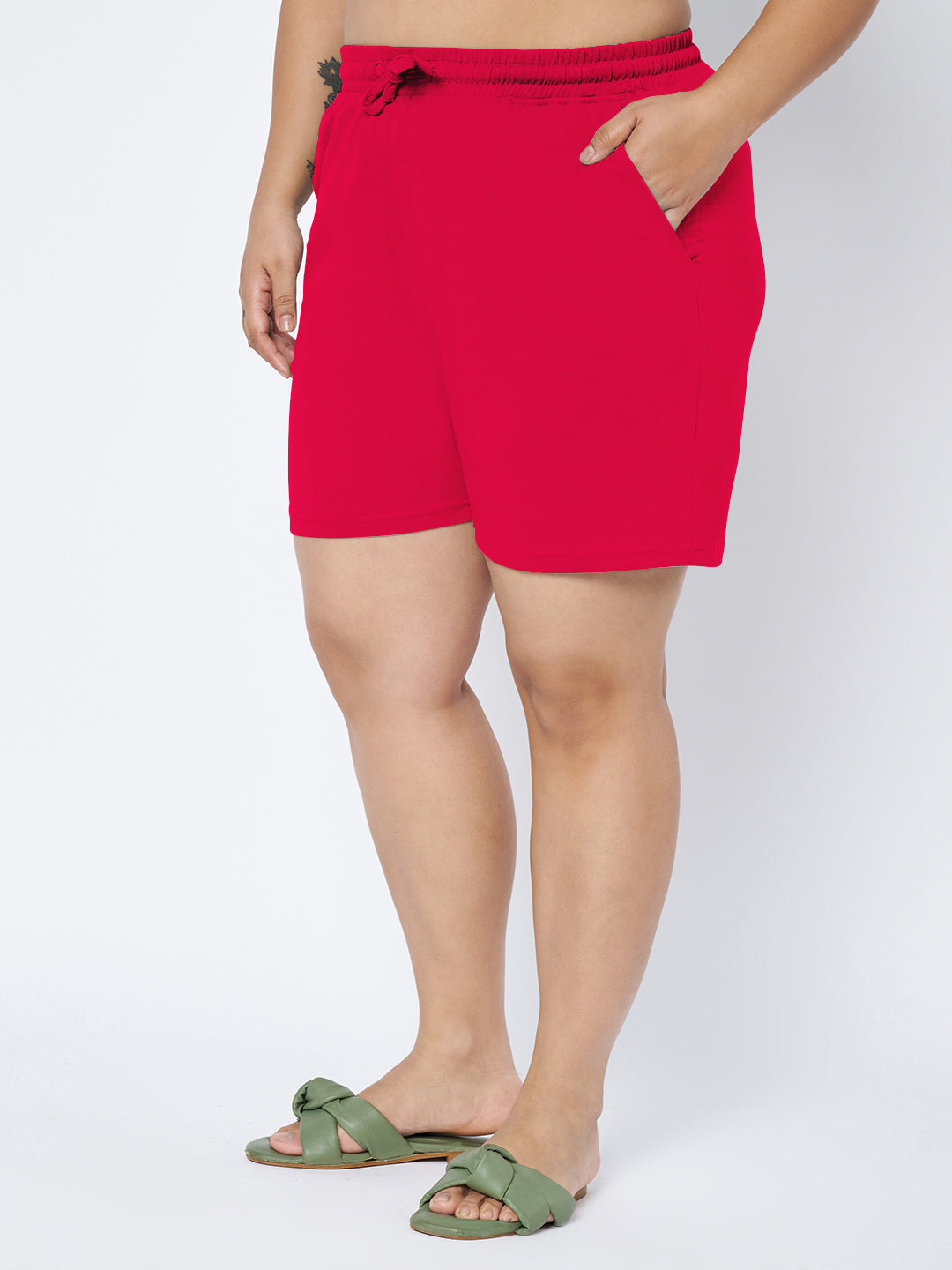 Plus Size Cotton Shorts