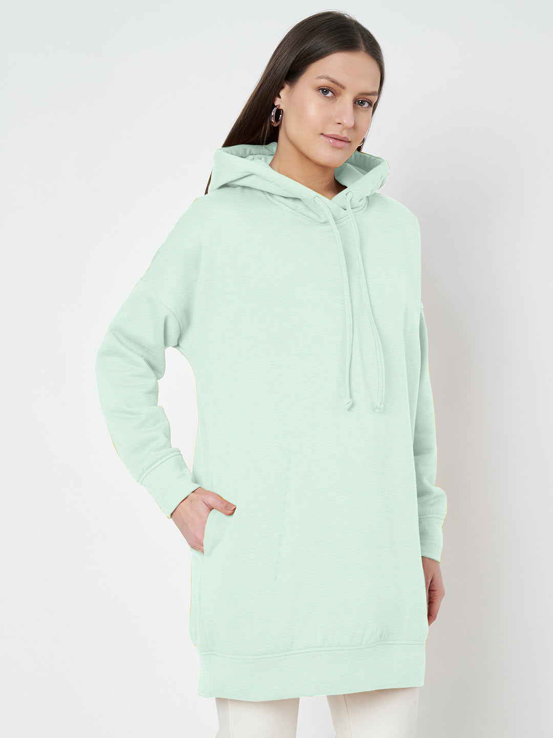Hooded Longline Sweatshirt