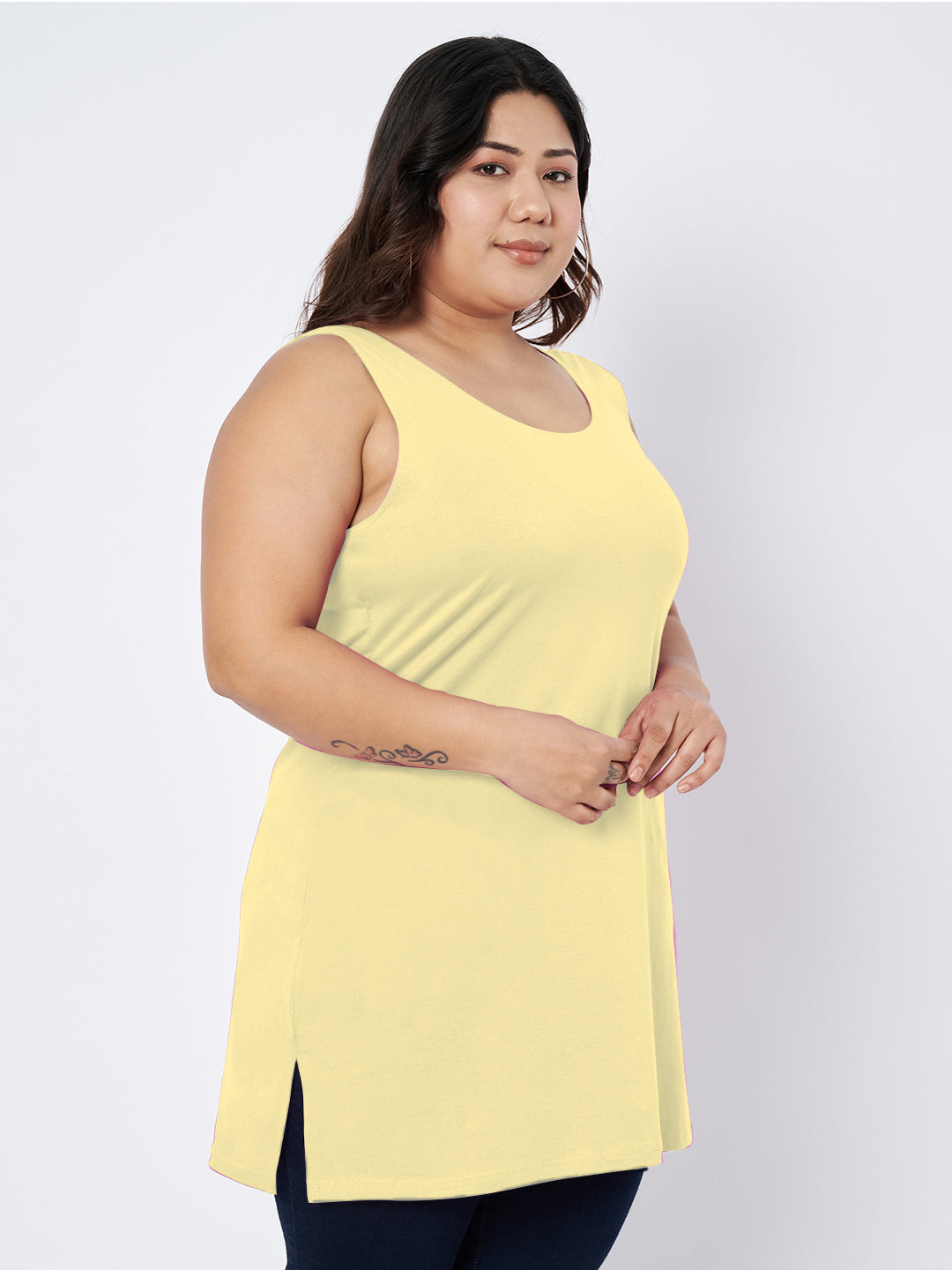 Plus Size Cotton Slip