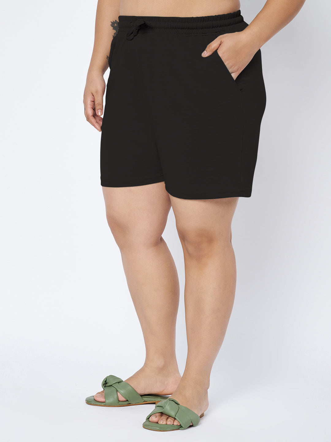 Plus Size Cotton Shorts