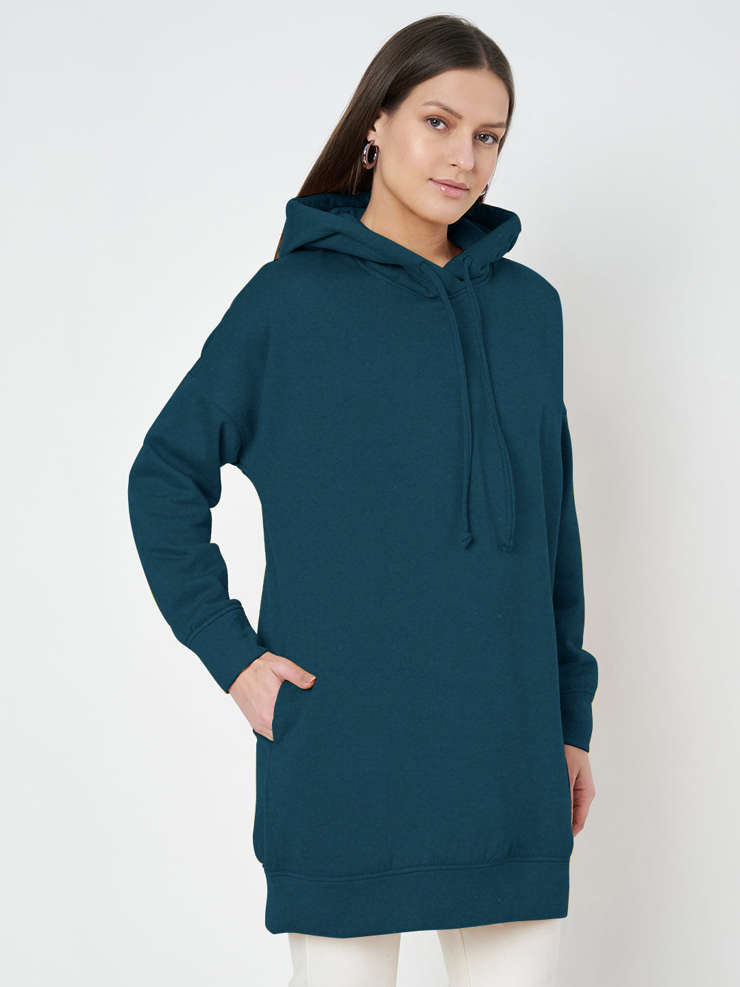 Hooded Longline Sweatshirt