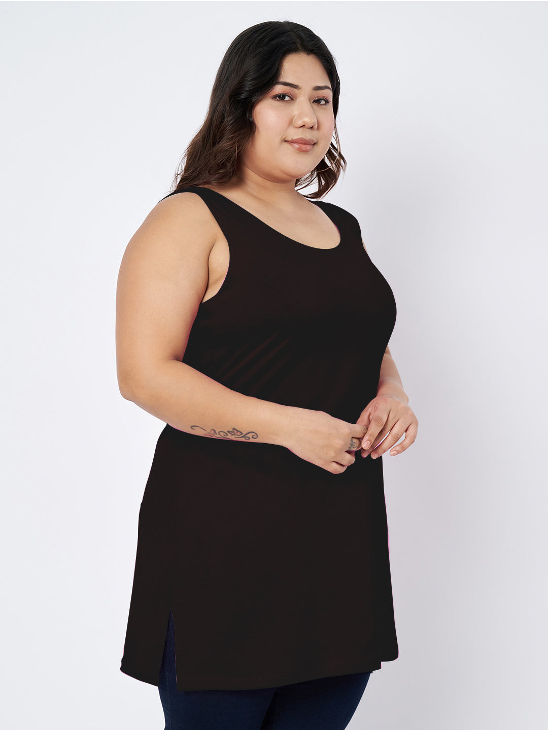 Plus Size Cotton Slip