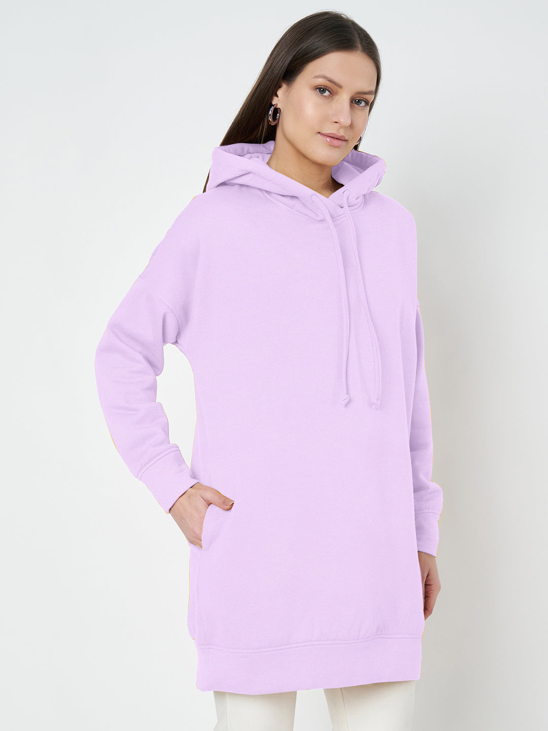 Hooded Longline Sweatshirt