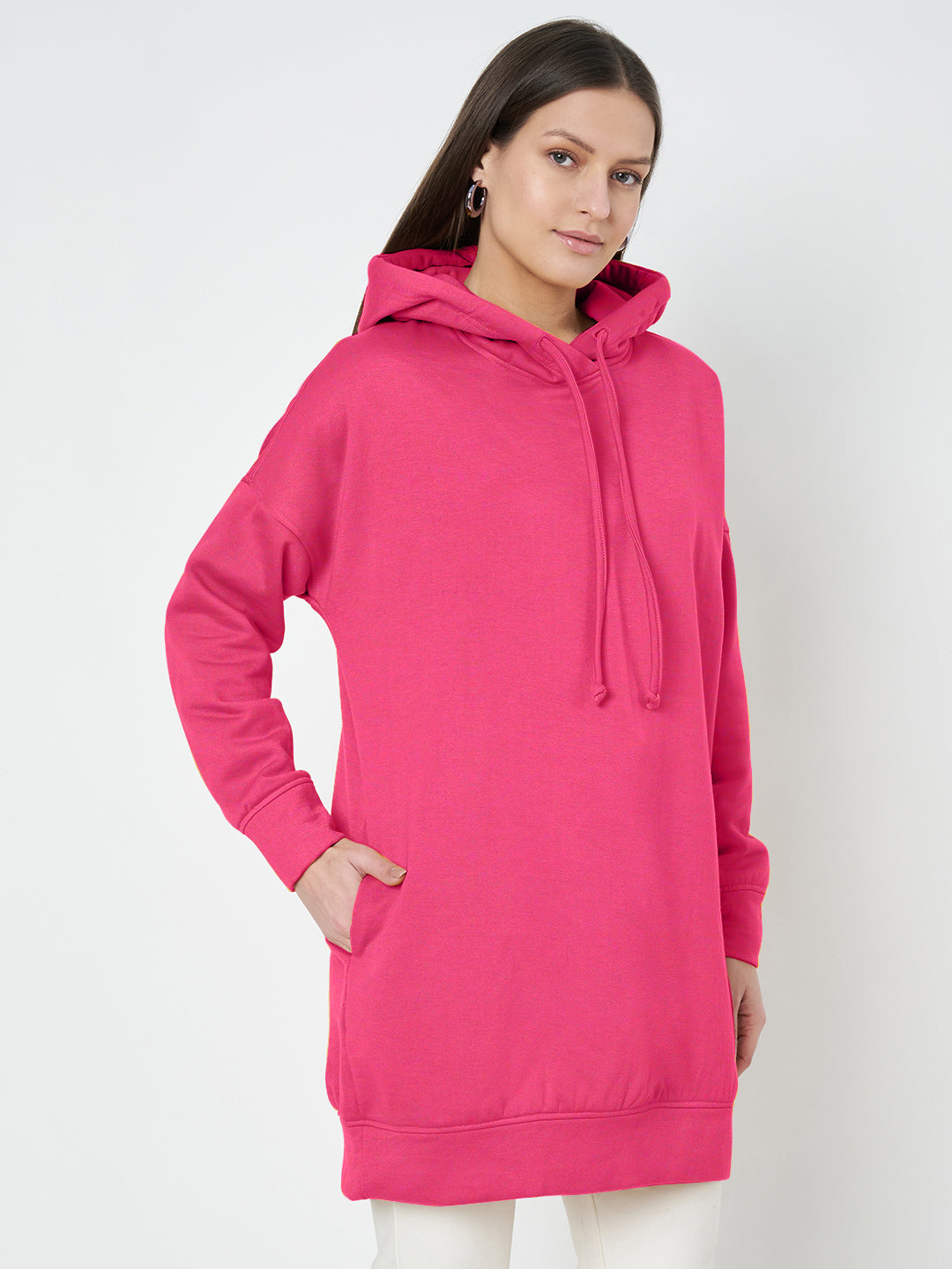 Hooded Longline Sweatshirt