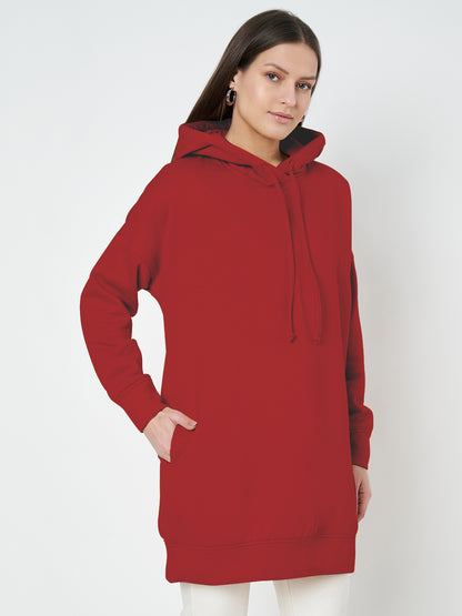Hooded Longline Sweatshirt