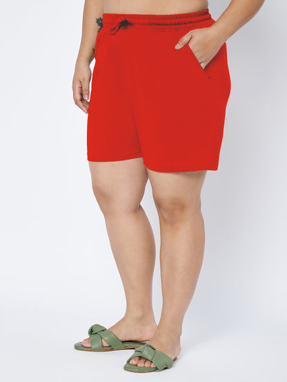 Plus Size Cotton Shorts