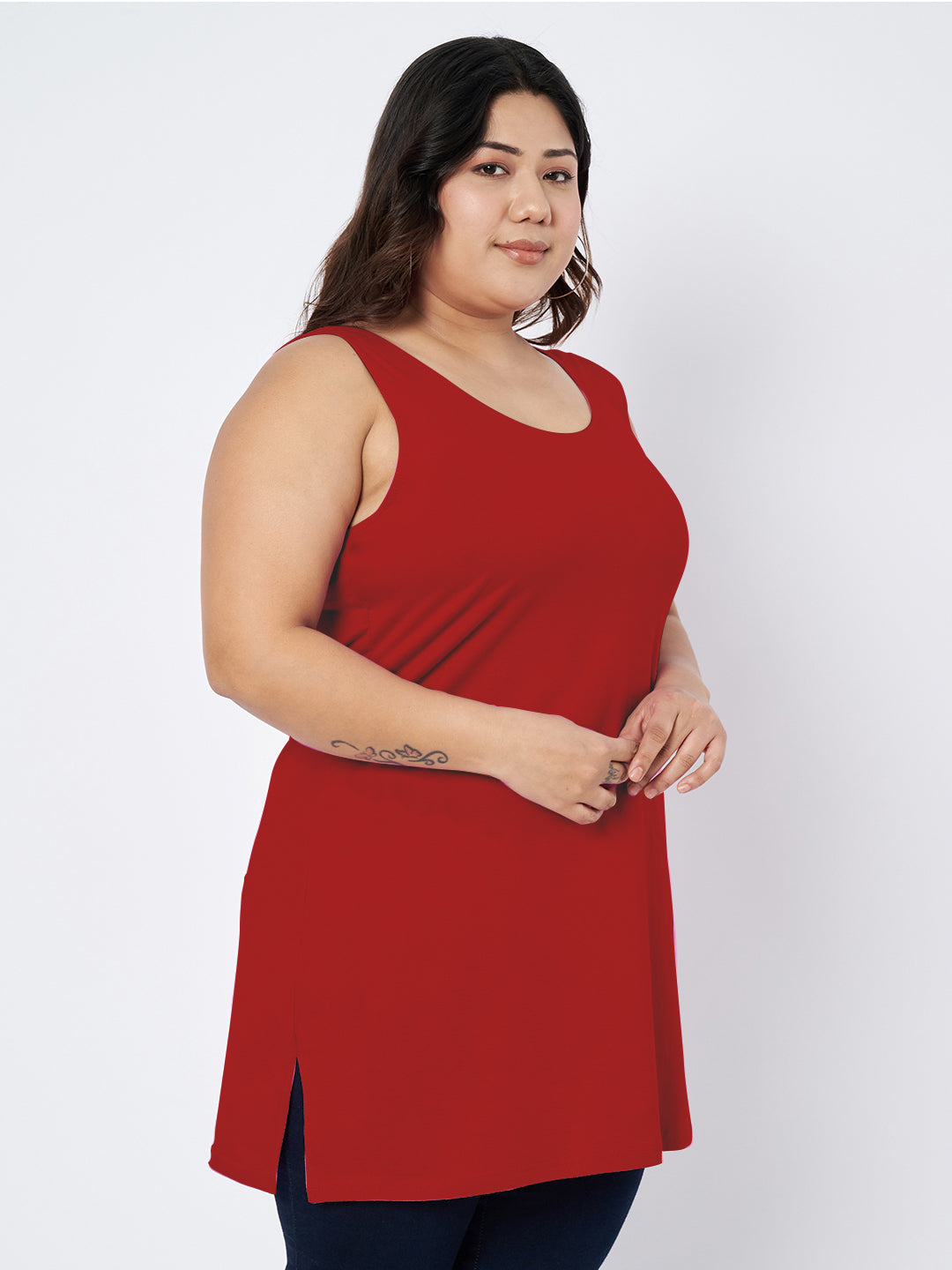 Plus Size Cotton Slip