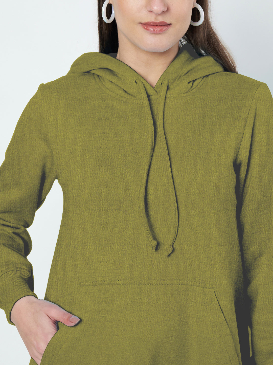 Hooded A-Line Midi Dress