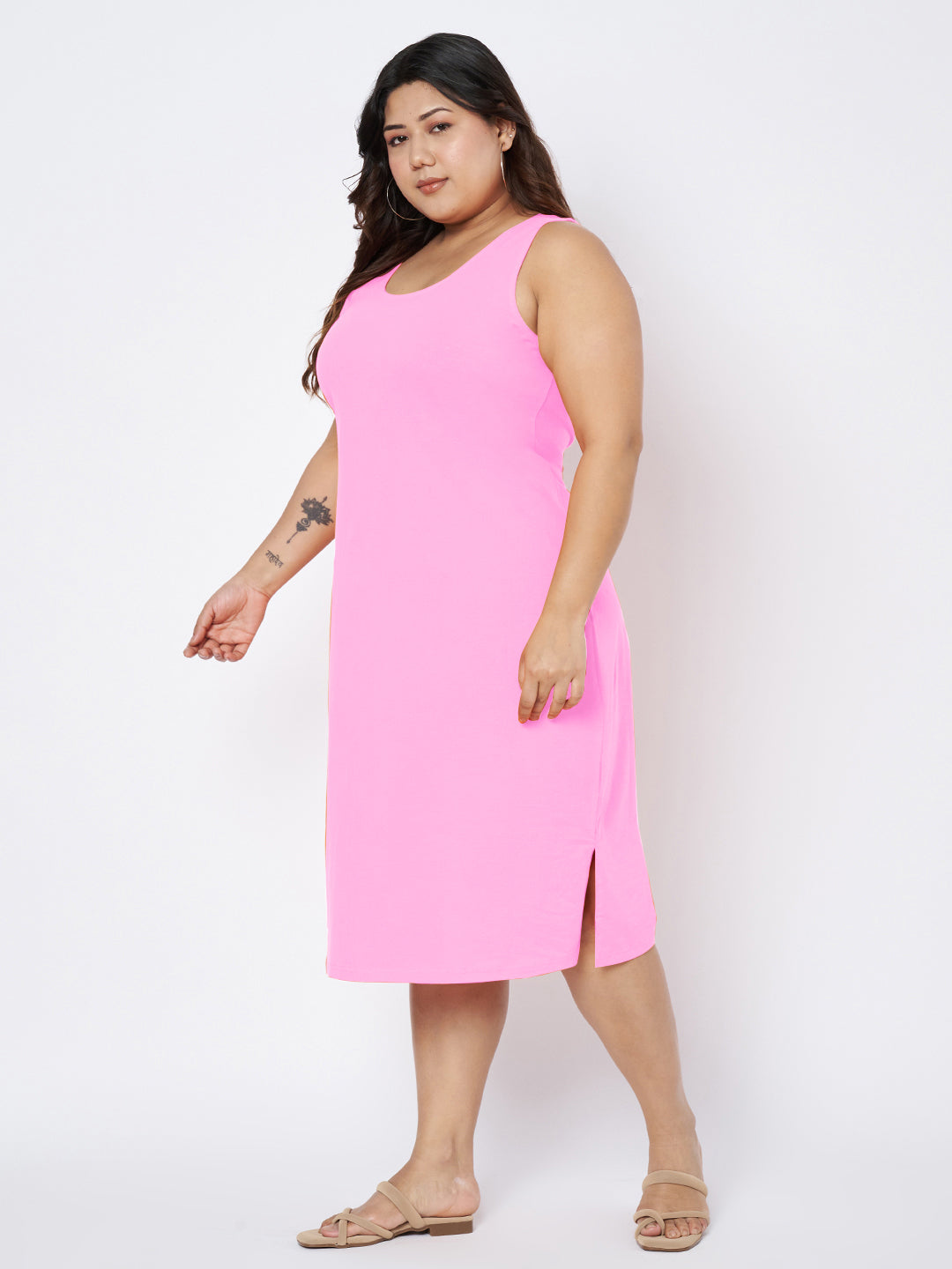 Plus Size Sheath Midi Dress