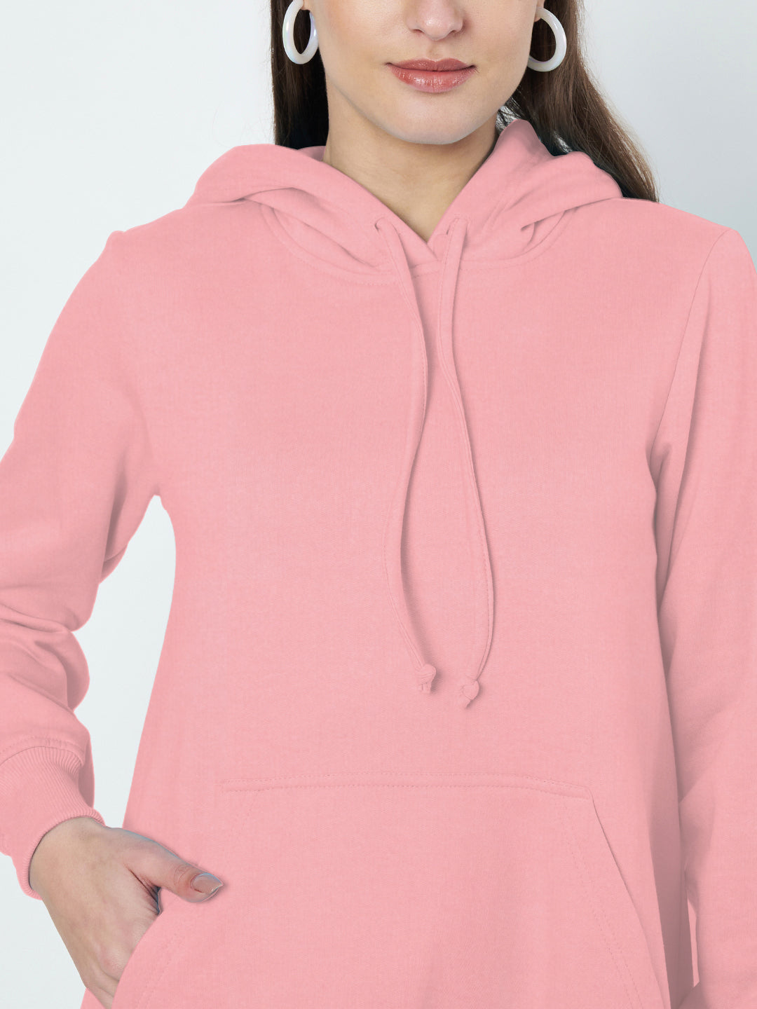 Hooded A-Line Midi Dress